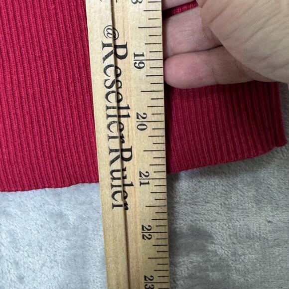 Tommy Bahama Sweater Womens Small Pink Red Batwing Dolman Sleeve Knit Pullover - Picture 9 of 9